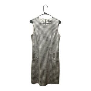 Karl Lagerfeld Paris Houndstooth Sleeveless Sheath Dress Size 6